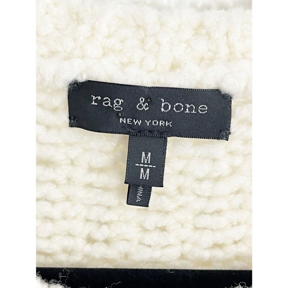 Rag & Bone Arizona Merino Wool chunky, ribbed-knit Crewneck Sweater - Picture 8 of 9